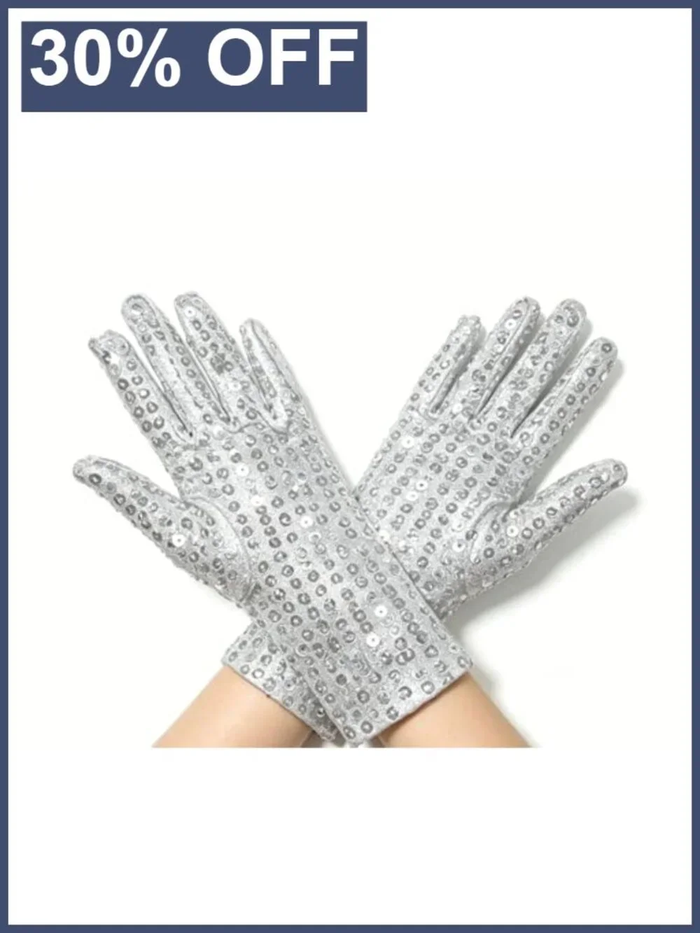 Kids Shining Sequin Gloves Girls Boys Costume Halloween Party Dance Handwear